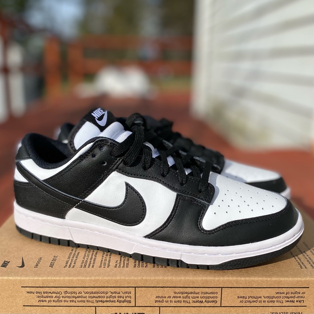 Nike Dunk Low White Black Panda New Without Box Women’s size 8.5